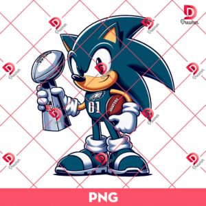 Bundle Philadelphia Eagles PNG Design, NFL Eagles Football Characters PNG Bundle 141 Sonic Eagles Super Bowl LIX PNG, Sonic NFL Football Champions 2025 PNG