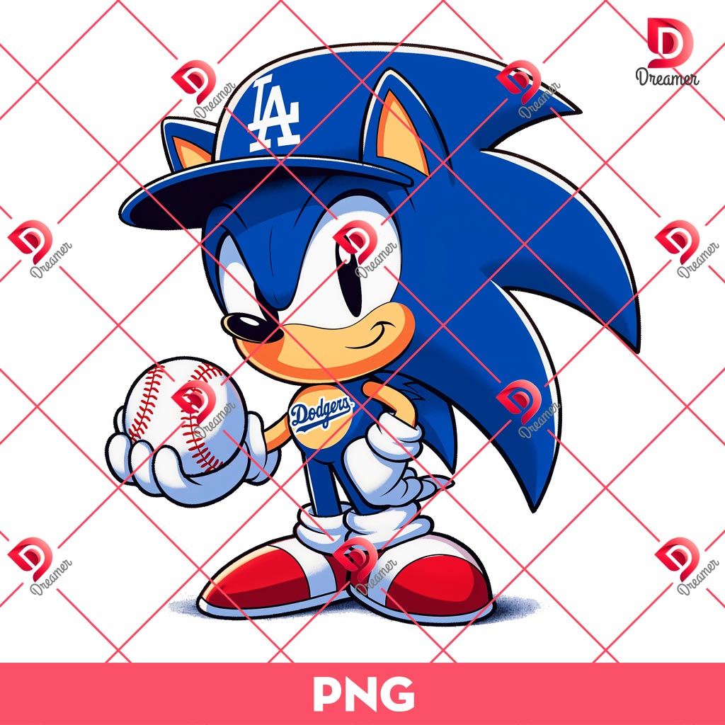 Sonic Los Angeles Dodgers Baseball PNG, MLB Sport Sonic Dodgers PNG 1 Sonic Los Angeles Dodgers Baseball PNG, MLB Sport Sonic Dodgers PNG