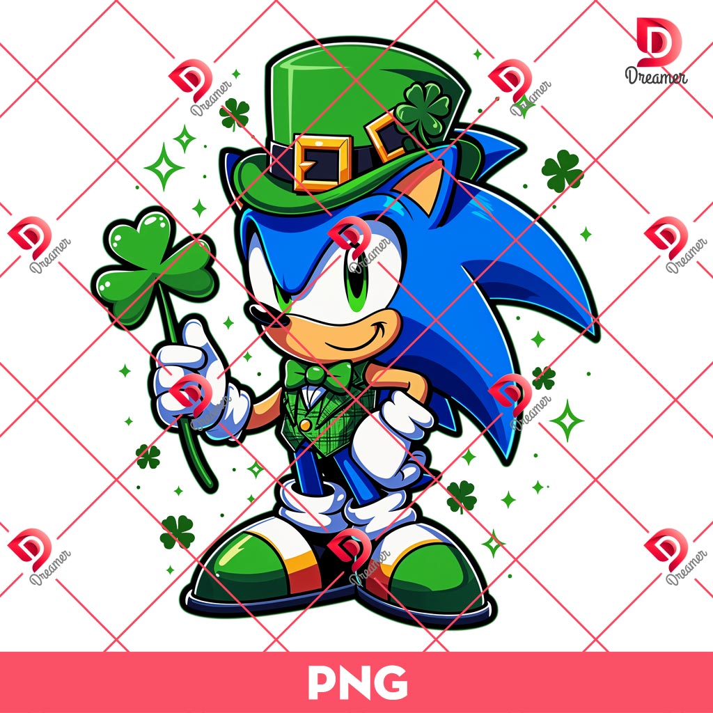 St Patricks Day Sonic PNG, Sonic Lucky Shamrock St Patrick PNG 1 St Patricks Day Sonic PNG, Sonic Lucky Shamrock St Patrick PNG