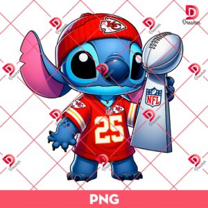 Stitch KC Chiefs Super Bowl LIX 2025 PNG, Disney Stitch NFL Champs 2025 PNG