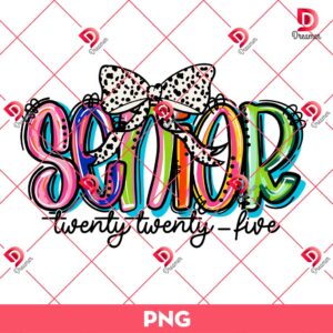 Vibrant Coquette Bow Senior Mom PNG, Senior Mom 2025 PNG