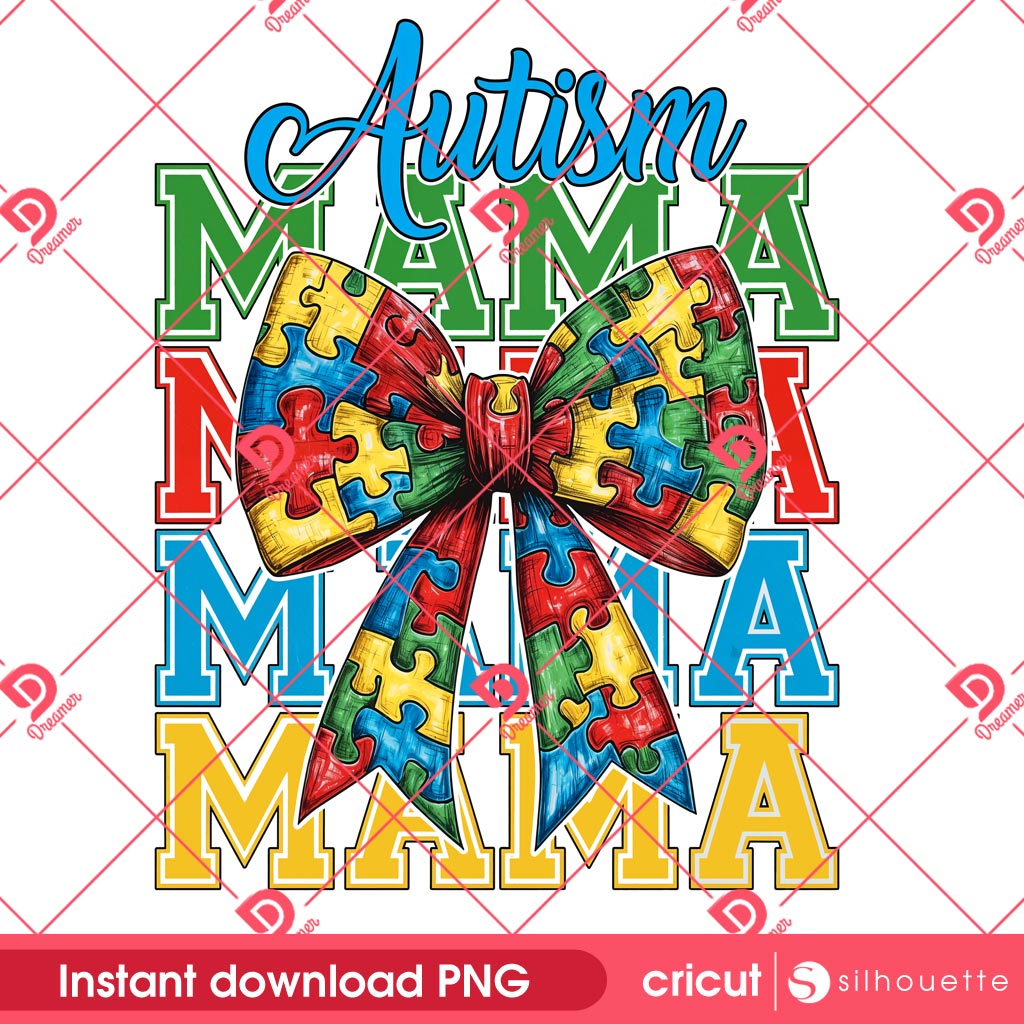 Autism Awareness Coquette Bow PNG, Retro Autism Mama PNG, Autism Advocate PNG 1 Autism Awareness Coquette Bow PNG, Retro Autism Mama PNG, Autism Advocate PNG
