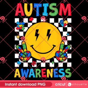 Autism Awareness PNG, Puzzle Autism Ribbon PNG