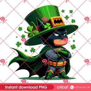 Batman St Patricks Day PNG, Superhero Saint Patricks Day PNG