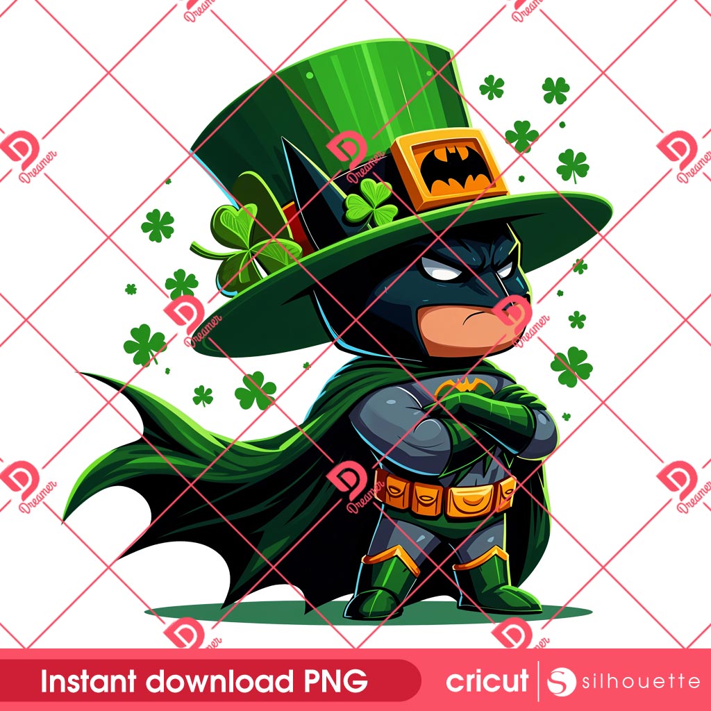 Batman St Patricks Day PNG, Superhero Saint Patricks Day PNG 1 Batman St Patricks Day PNG, Superhero Saint Patricks Day PNG