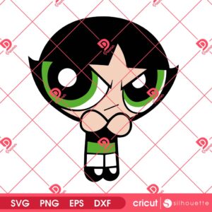 Buttercup SVG PNG EPS DXF Digital Design, PowerPuff Girl Buttercup SVG PNG