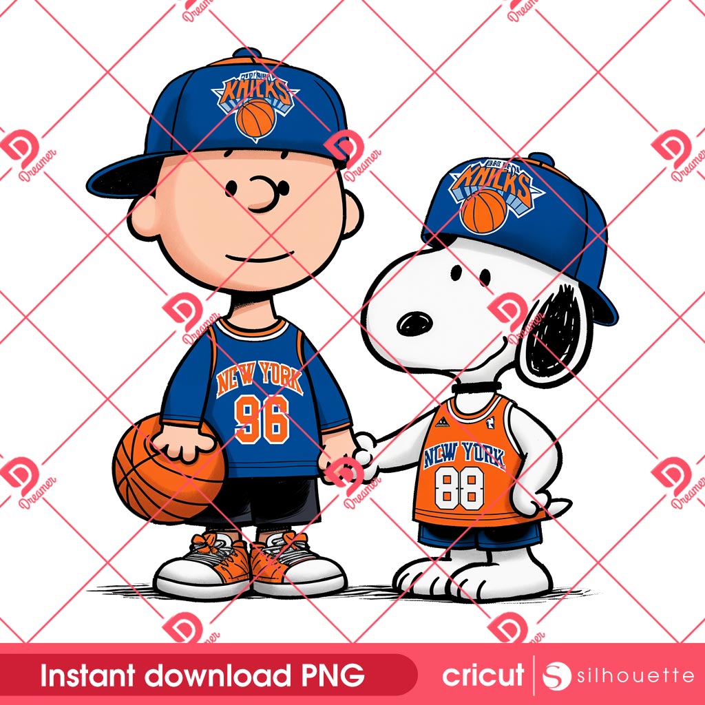 Charlie Brown And Snoopy Knicks PNG, New York Knicks Peanuts Basketball PNG 1 Charlie Brown And Snoopy Knicks PNG, New York Knicks Peanuts Basketball PNG