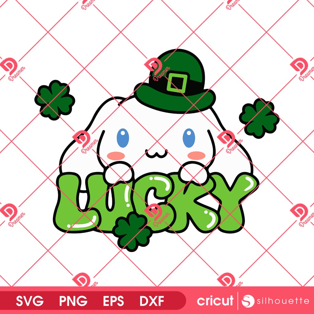 Cinnamoroll St Patricks Day SVG PNG, Lucky Shamrock Cinnamoroll PNG SVG, Sanrio St Patricks SVG 1 Cinnamoroll St Patricks Day SVG PNG, Lucky Shamrock Cinnamoroll PNG SVG, Sanrio St Patricks SVG