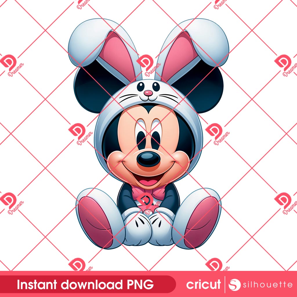 Disney Mickey Mouse Bunny PNG, Mickey Easter PNG, Happy Easter Day Disney Mouse PNG 1 Disney Mickey Mouse Bunny PNG, Mickey Easter PNG, Happy Easter Day Disney Mouse PNG