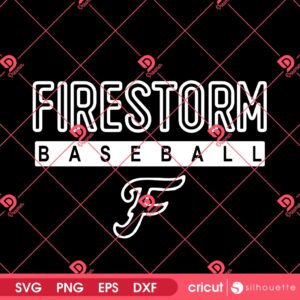 Firestorm Baseball SVG PNG EPS DXF