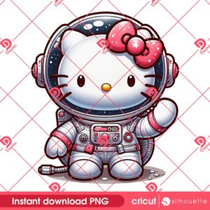Hello Kitty Astronaut PNG, Hello Kitty In Space PNG