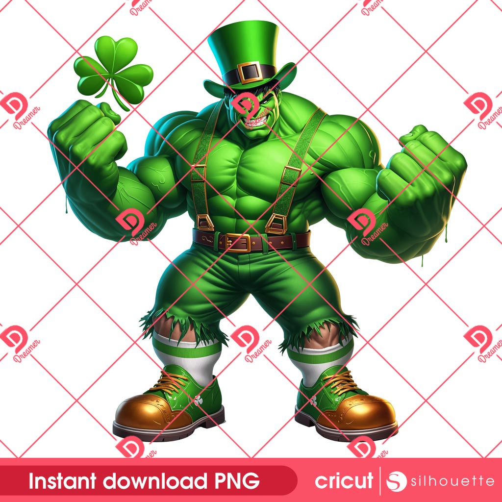 Hulk St Patricks Day PNG, Superhero St Patricks PNG 1 Hulk St Patricks Day PNG, Superhero St Patricks PNG