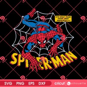 Marvel Spiderman SVG PNG, Marvels Spiderman Unleash Great Power In SVG PNG