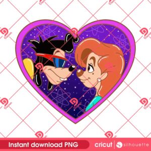 Max And Roxanne PNG, Disney Cartoon Valentine PNG