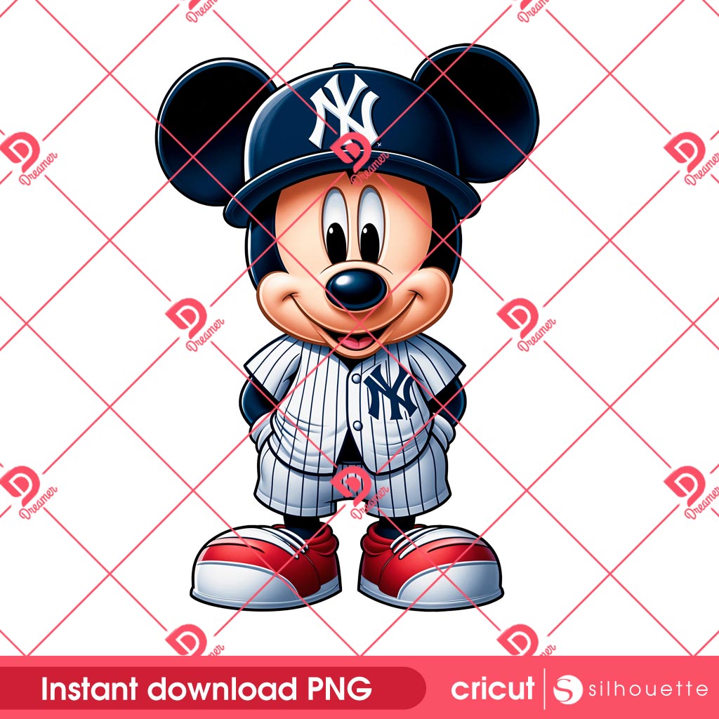 Mickey Mouse NY Yankees PNG, MLB Sport Disney Mickey Baseball PNG 1 Mickey Mouse NY Yankees PNG, MLB Sport Disney Mickey Baseball PNG