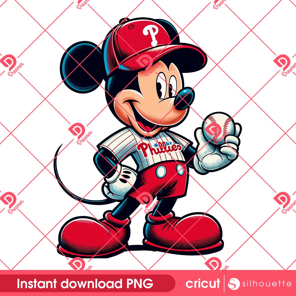 Mickey Mouse Philadelphia Phillies PNG, MLB Sport Disney Mickey Phillies Baseball PNG 1 Mickey Mouse Philadelphia Phillies PNG, MLB Sport Disney Mickey Phillies Baseball PNG
