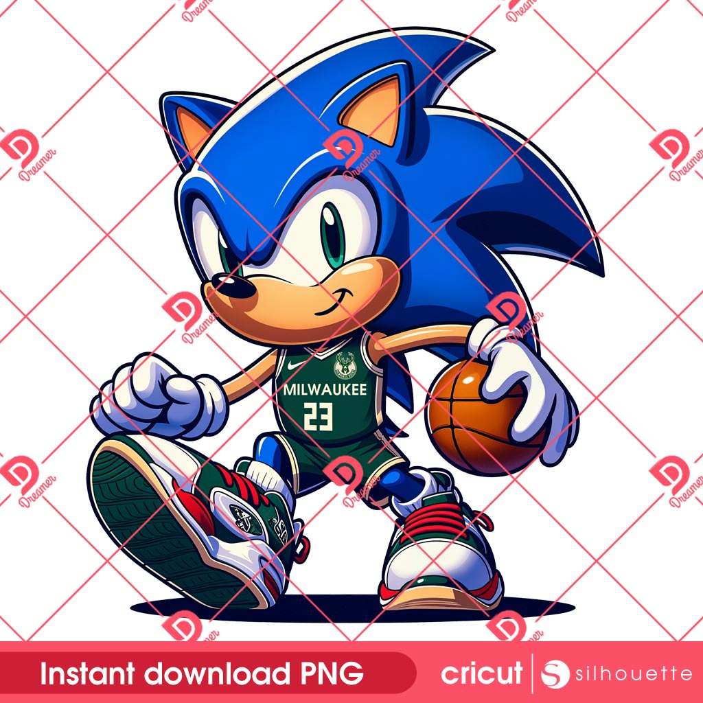 Milwaukee Bucks Sonic Basketball PNG, NBA Sport Sonic Bucks Player PNG 1 Milwaukee Bucks Sonic Basketball PNG, NBA Sport Sonic Bucks Player PNG