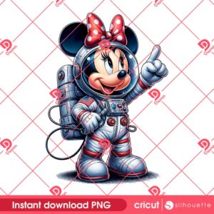 Minnie Mouse Astronaut PNG, Disney Minnie In Space PNG