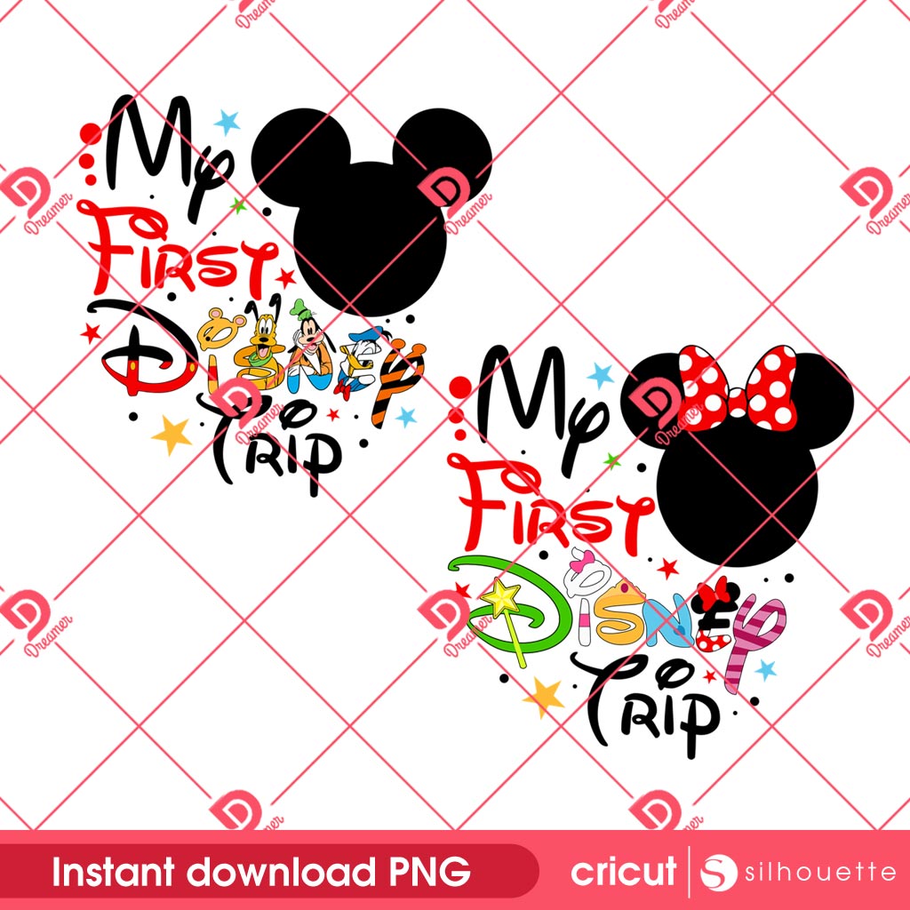 My First Disney Trip Mickey And Minnie Design PNG, Disney Family Trip 2025 PNG 1 My First Disney Trip Mickey And Minnie Design PNG, Disney Family Trip 2025 PNG