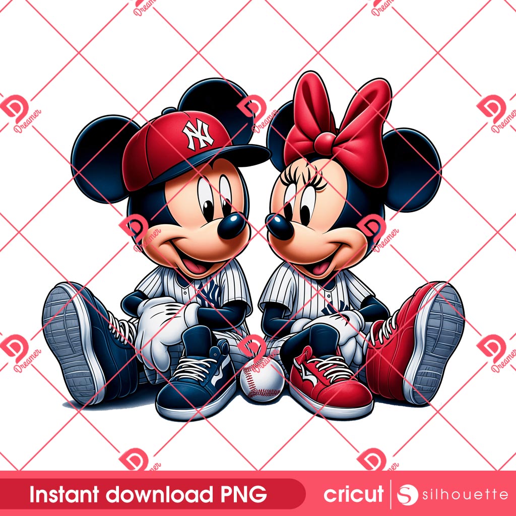 NY Yankees Baseball Disney Mouse Friends PNG, Mickey Minnie Yankees PNG, Disney Mickey Friends MLB Sport PNG 1 NY Yankees Baseball Disney Mouse Friends PNG, Mickey Minnie Yankees PNG, Disney Mickey Friends MLB Sport PNG