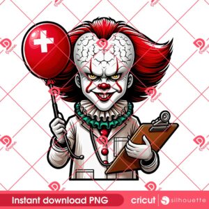 Pennywise Doctor PNG, Horror Killer In Hospital PNG