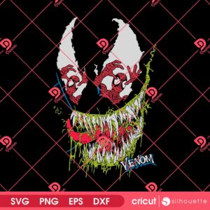 Spiderman Venom SVG PNG, Venoms Grin Spiderman Pop Art SVG PNG