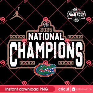 2025 Champs Florida Gators Basketball PNG Magic