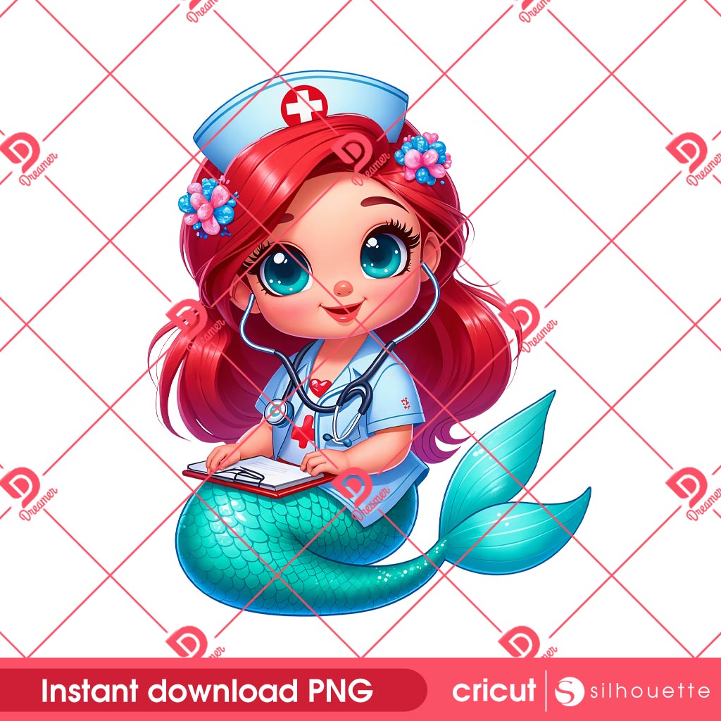 Ariel Mermaid Nurse PNG, Disney Princess Nurse Ariel PNG, Disney Character In Hospital PNG 1 Ariel Mermaid Nurse PNG, Disney Princess Nurse Ariel PNG, Disney Character In Hospital PNG