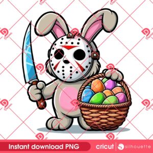 Bunny Jason Voorhees Easter PNG, Horror Easter PNG