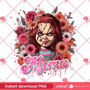 Chucky Mama PNG, Chucky Mom PNG, Horror Killer Mothers Day PNG