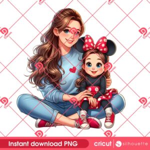 Disney Mama And Daughter PNG, Disney Mom PNG, Happy Mothers Day PNG 2