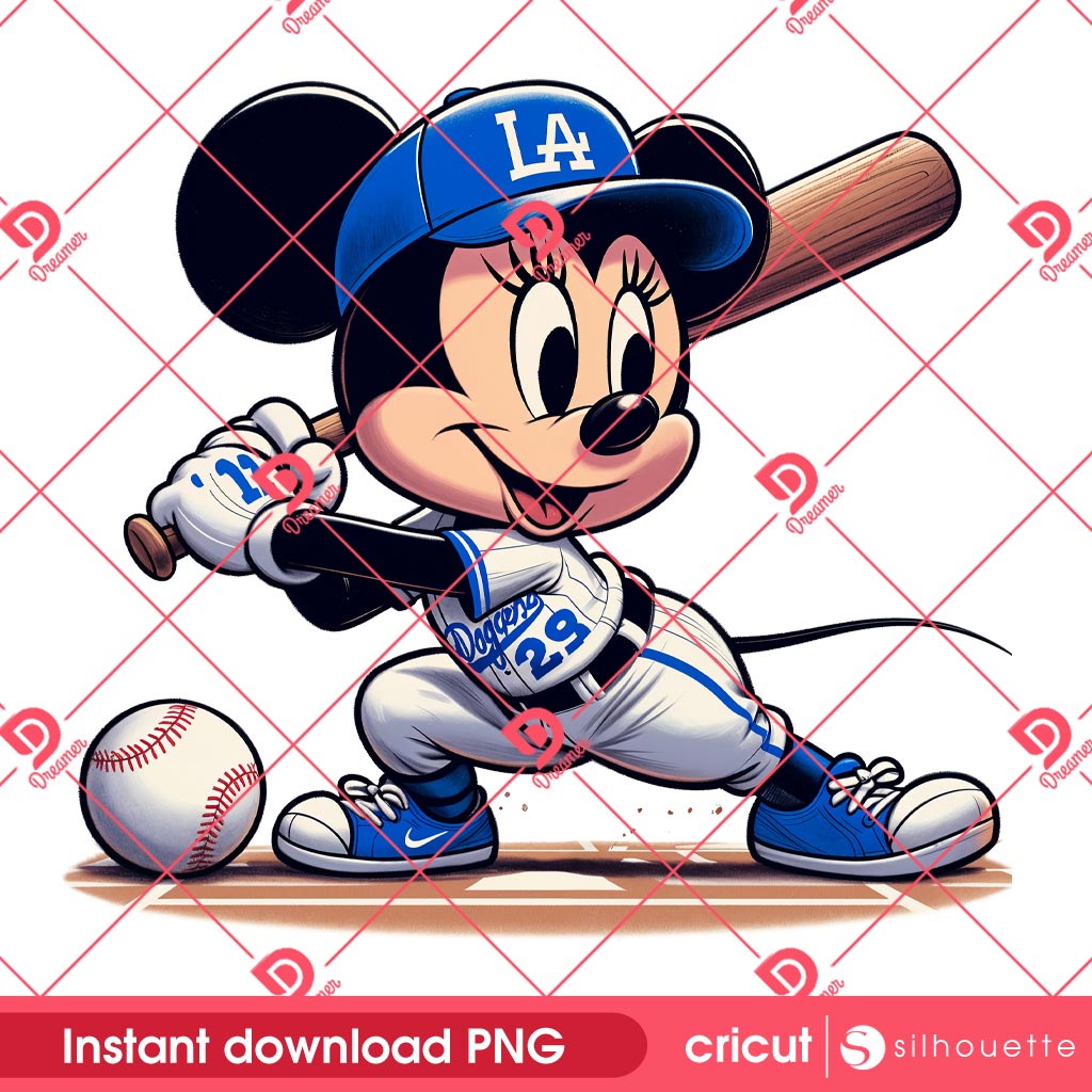 Bundle Mickey Mouse LA Dodgers PNG, Los Angeles Dodgers Disney Friends PNG Bundle, Mickey Baseball PNG 11 Disney Mickey LA Dodgers Player PNG, Cute Mouse Friends Dodgers Baseball PNG