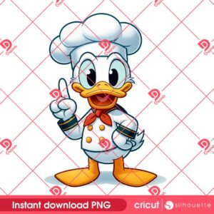 Donald Duck Chef PNG, Disney Donald's Occupation PNG