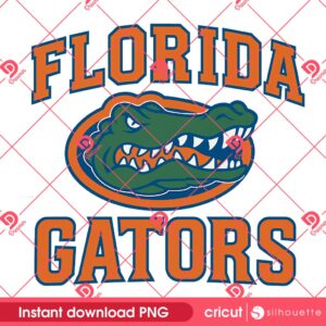 Florida Gators PNG, Retro Gator Head Design, Final Four 2025 Basketball PNG
