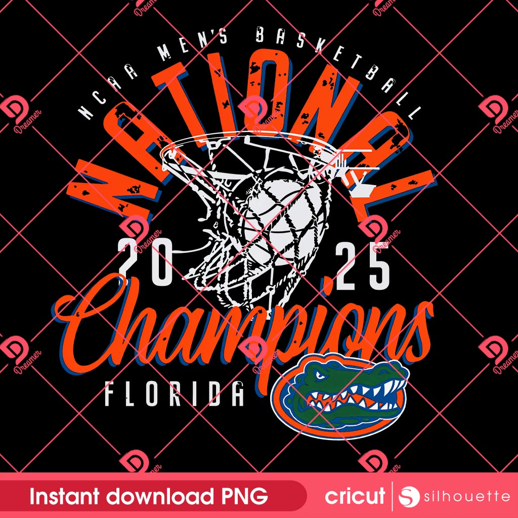 Florida Hoops Glory Vintage 2025 Champs PNG Design 1 Florida Hoops Glory Vintage 2025 Champs PNG Design