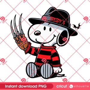 Freddy Krueger Snoopy PNG, Snoopy Horror Killer Freddy PNG, Peanuts Cartoon Horror Movie Characters PNG