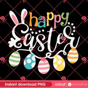 Happy Easter 2025 PNG, Bunny Easter 2025 PNG