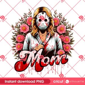 Jason Voorhees Mama PNG, Jason Mom PNG, Horror Mom Mothers Day PNG 2