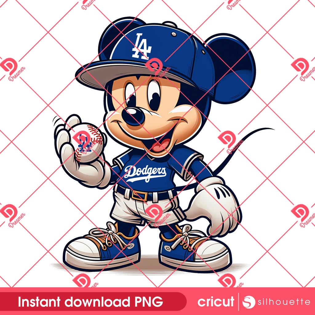 Bundle Mickey Mouse LA Dodgers PNG, Los Angeles Dodgers Disney Friends PNG Bundle, Mickey Baseball PNG 17 Mickey Dodgers Baseball Player PNG, Disney Mouse MLB Sport PNG, Los Angeles Dodgers Mickey Mouse PNG