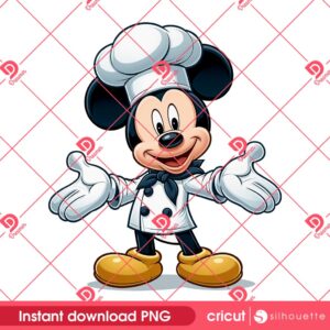 Mickey Mouse Chef PNG, Disney Mickey's Occupation PNG