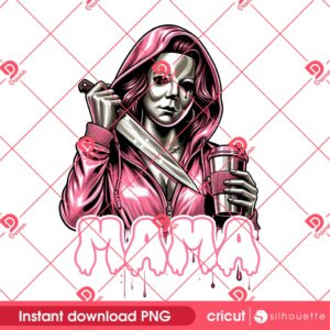 Myers Mama Horror Mothers Day PNG, Michael Myers Mom PNG, Horror Killer Mothers Day PNG
