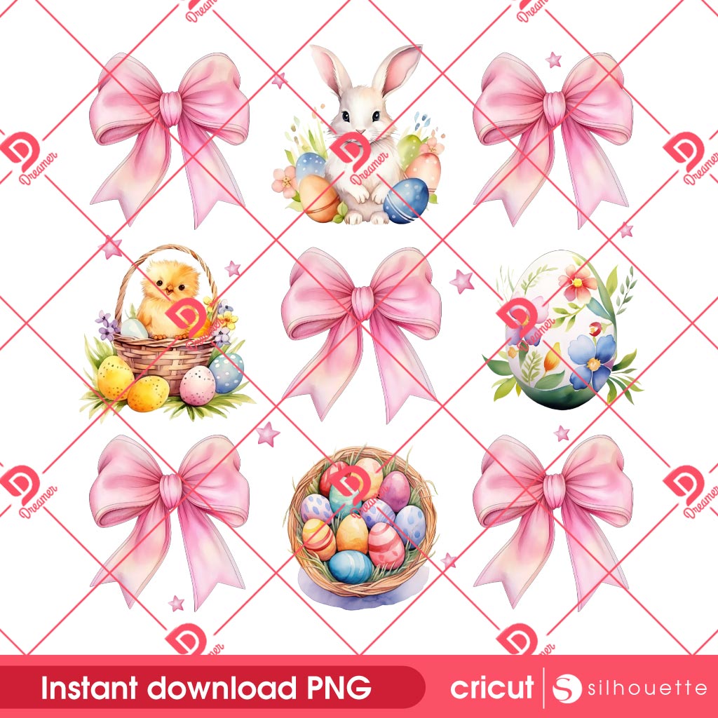 Retro Easter Floral Coquette Bow PNG, Easter Eggs Coquette PNG, Happy Easter Day 2025 PNG 1 Retro Easter Floral Coquette Bow PNG, Easter Eggs Coquette PNG, Happy Easter Day 2025 PNG