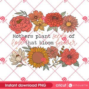 Retro Floral Mama Quote PNG Design, Mothers Day Design PNG