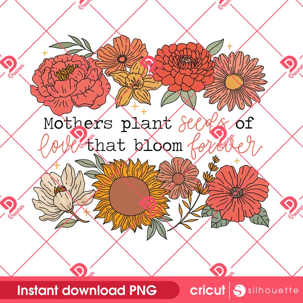 Retro Floral Mama Quote PNG Design, Mothers Day Design PNG 1 Retro Floral Mama Quote PNG Design, Mothers Day Design PNG
