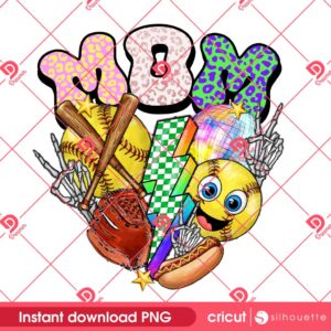 Softball Mom PNG, Softball Mama PNG, Mothers Day PNG