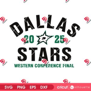 Dallas Stars 2025 Stanley Cup SVG PNG, Playoffs Western Conference Final SVG PNG