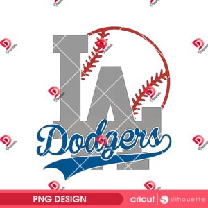 Dodgers Baseball Design PNG
