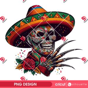Freddy Krueger Cinco De Mayo PNG, Cinco De Mayo Horror Killer PNG