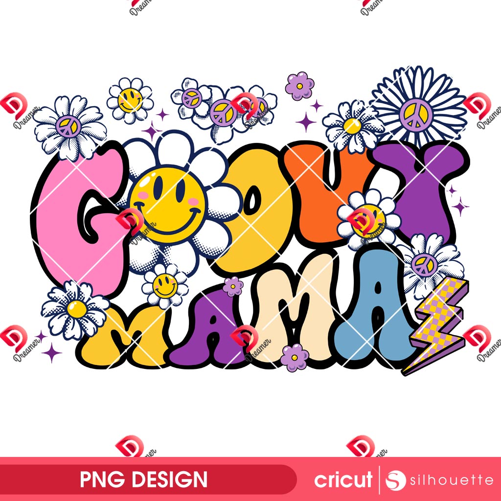 Grovy Mama PNG, Mama Floral PNG, Mom Flower PNG 1 Grovy Mama PNG, Mama Floral PNG, Mom Flower PNG