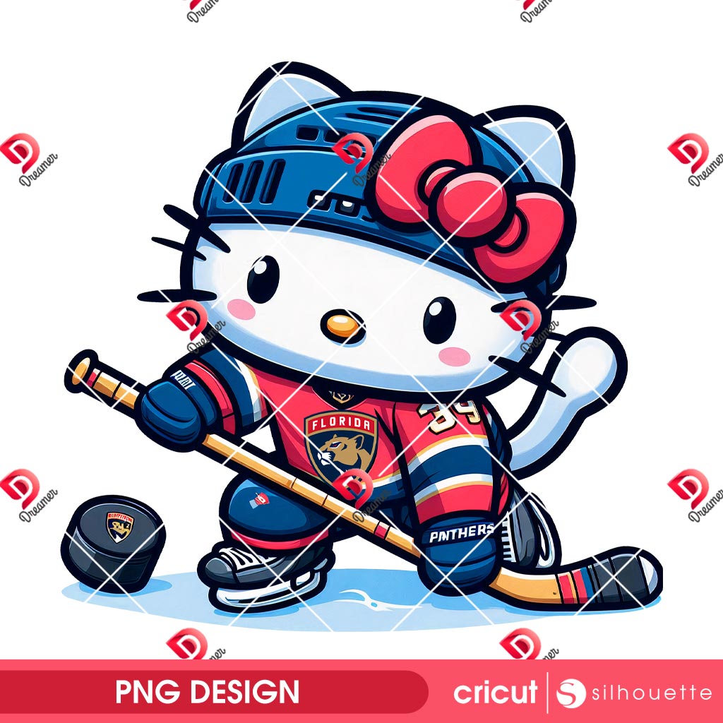 Hello Kitty Florida Panthers PNG, NHL Sport Hello Kitty Hockey Florida Panthers PNG 1 Hello Kitty Florida Panthers PNG, NHL Sport Hello Kitty Hockey Florida Panthers PNG